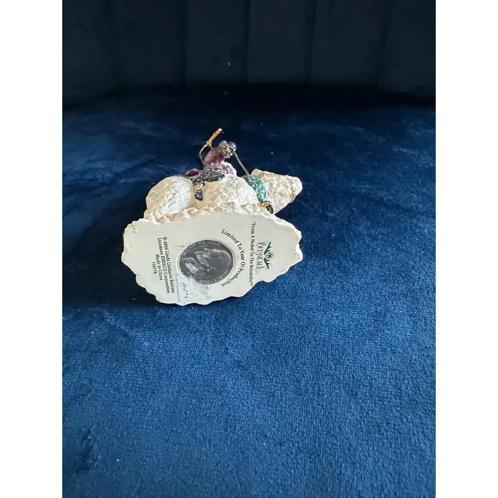 Belsnickle Limited Edition 2000 Santa Riding Polar Bear Christmas Ornament‎ Coin
